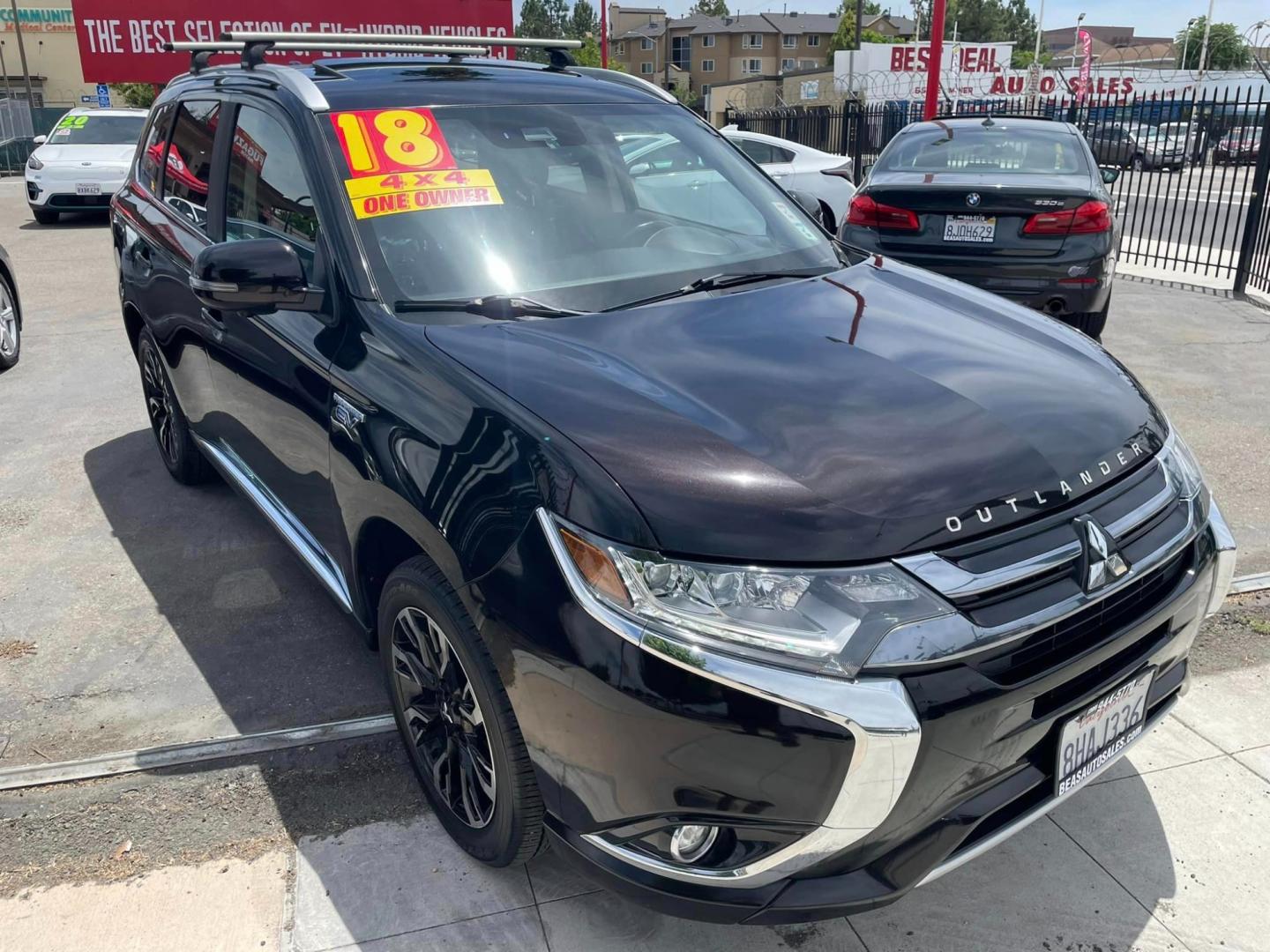 2018 BLACK /BLACK Mitsubishi Outlander PHEV (JA4J24A59JZ) , located at 744 E Miner Ave, Stockton, CA, 95202, (209) 944-5770, 37.956863, -121.282082 - PLUS TAXES AND FEES - Photo#0